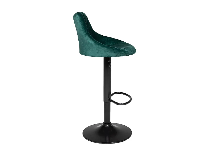 Taburete de bar de terciopelo verde ROBIN