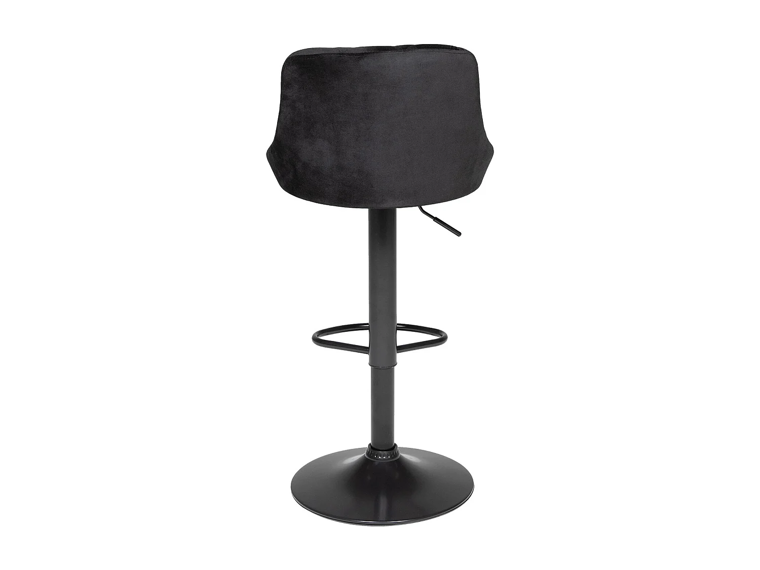 Tabouret de bar en velours noir ROBIN - HAPPY GARDEN