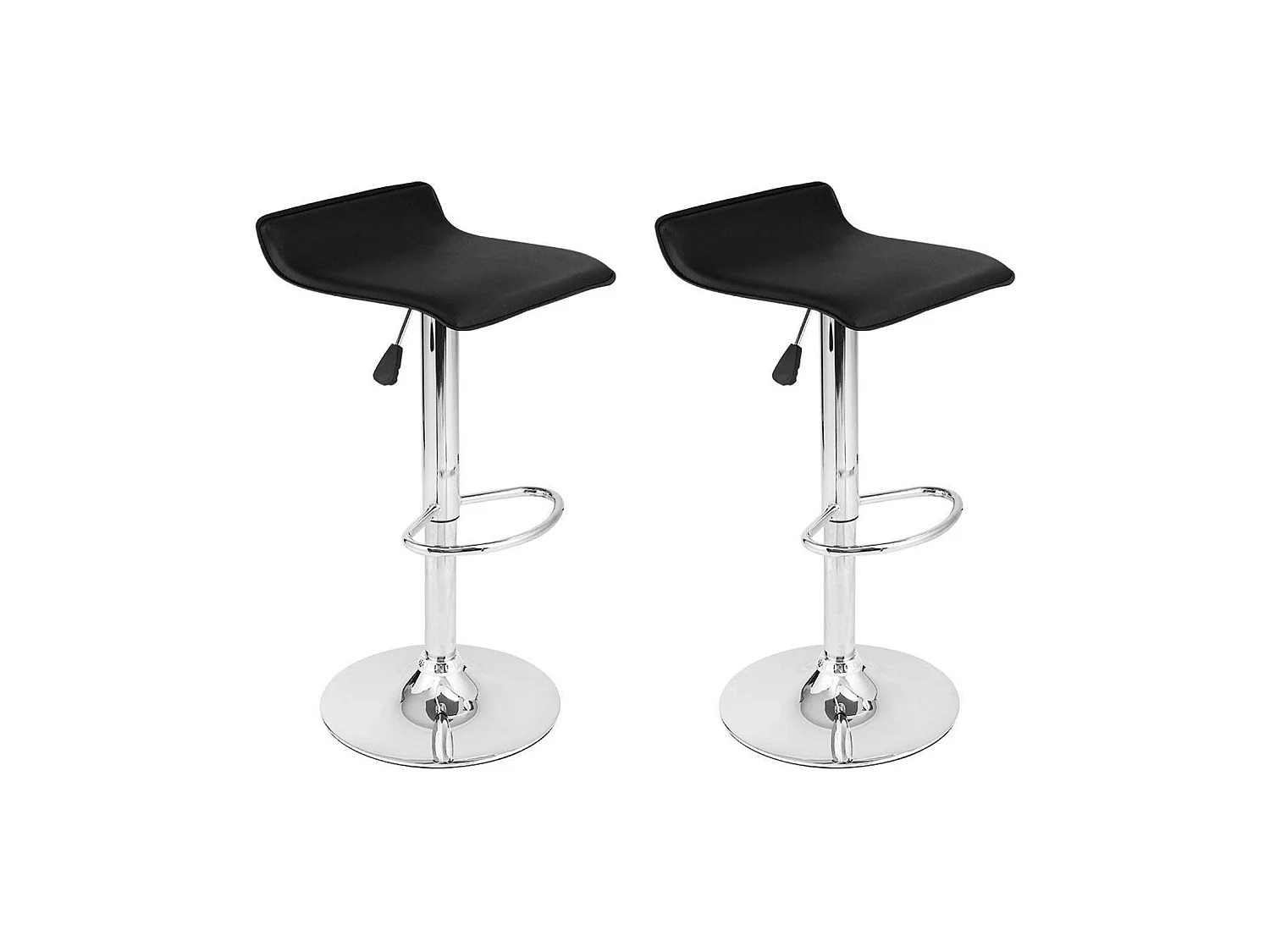 Conjunto de 2 bancos de barra preta EDDY