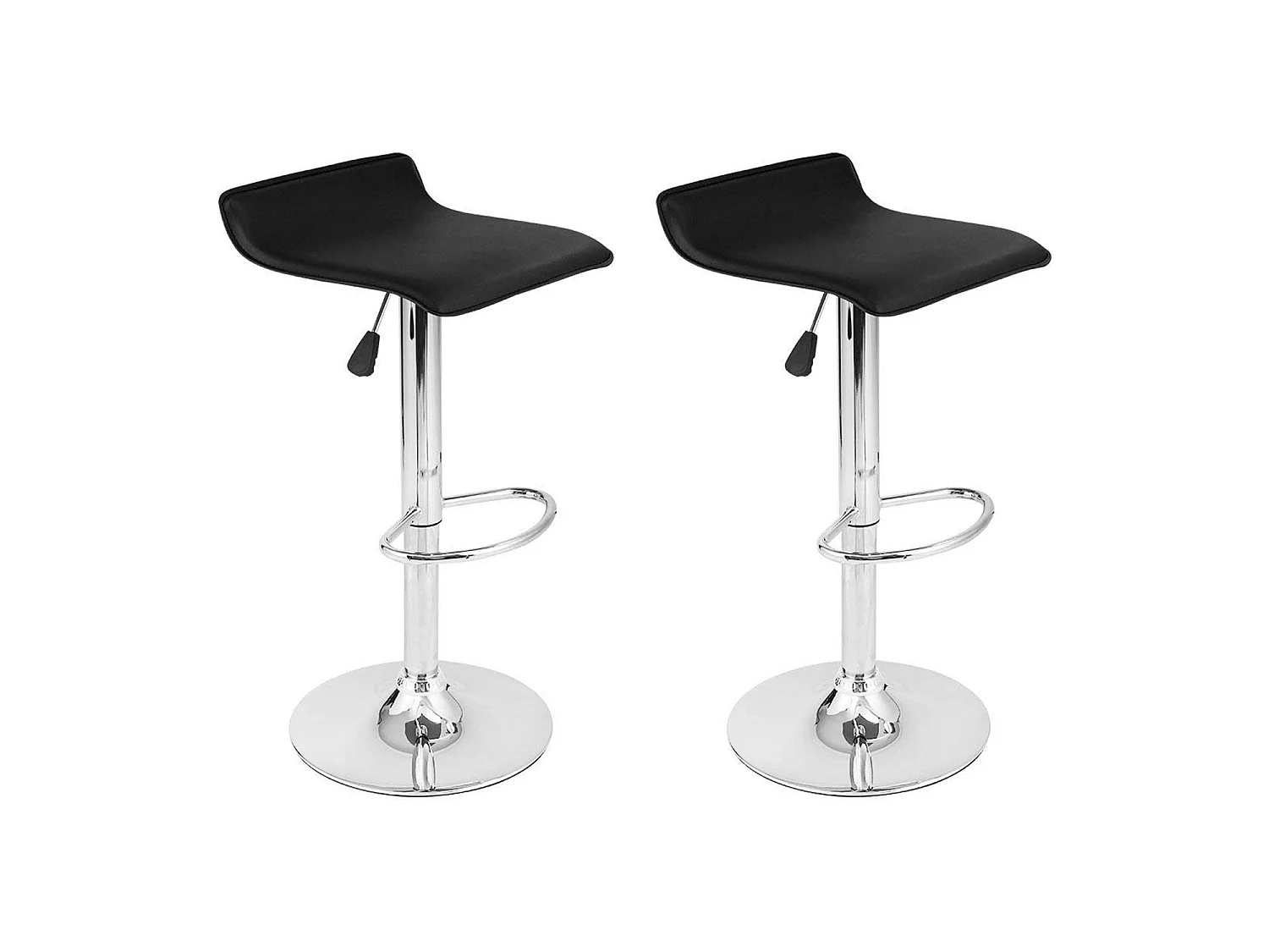 Conjunto de 2 bancos de barra preta EDDY