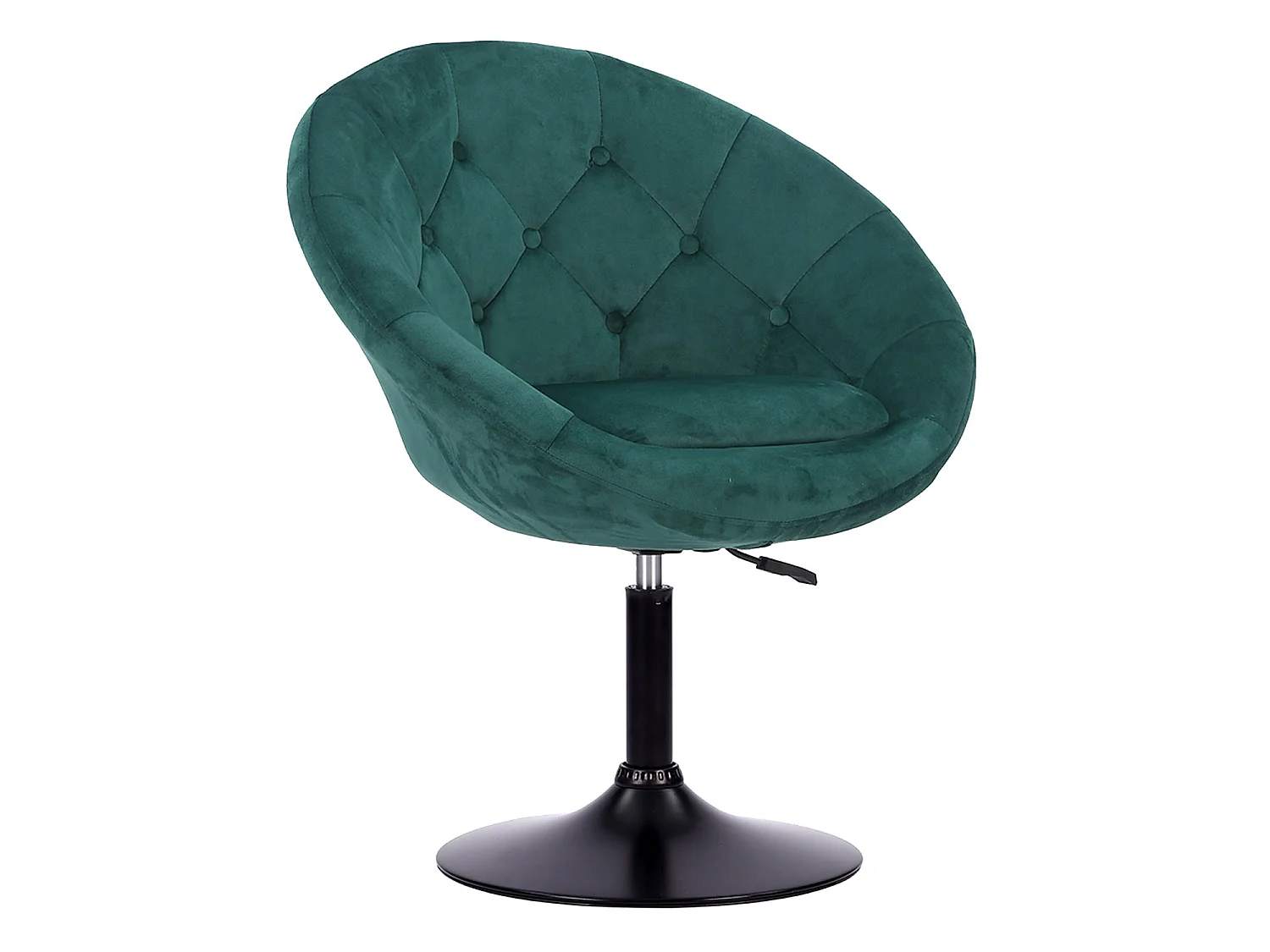 Tabouret de bar en velours vert EDGAR - HAPPY GARDEN