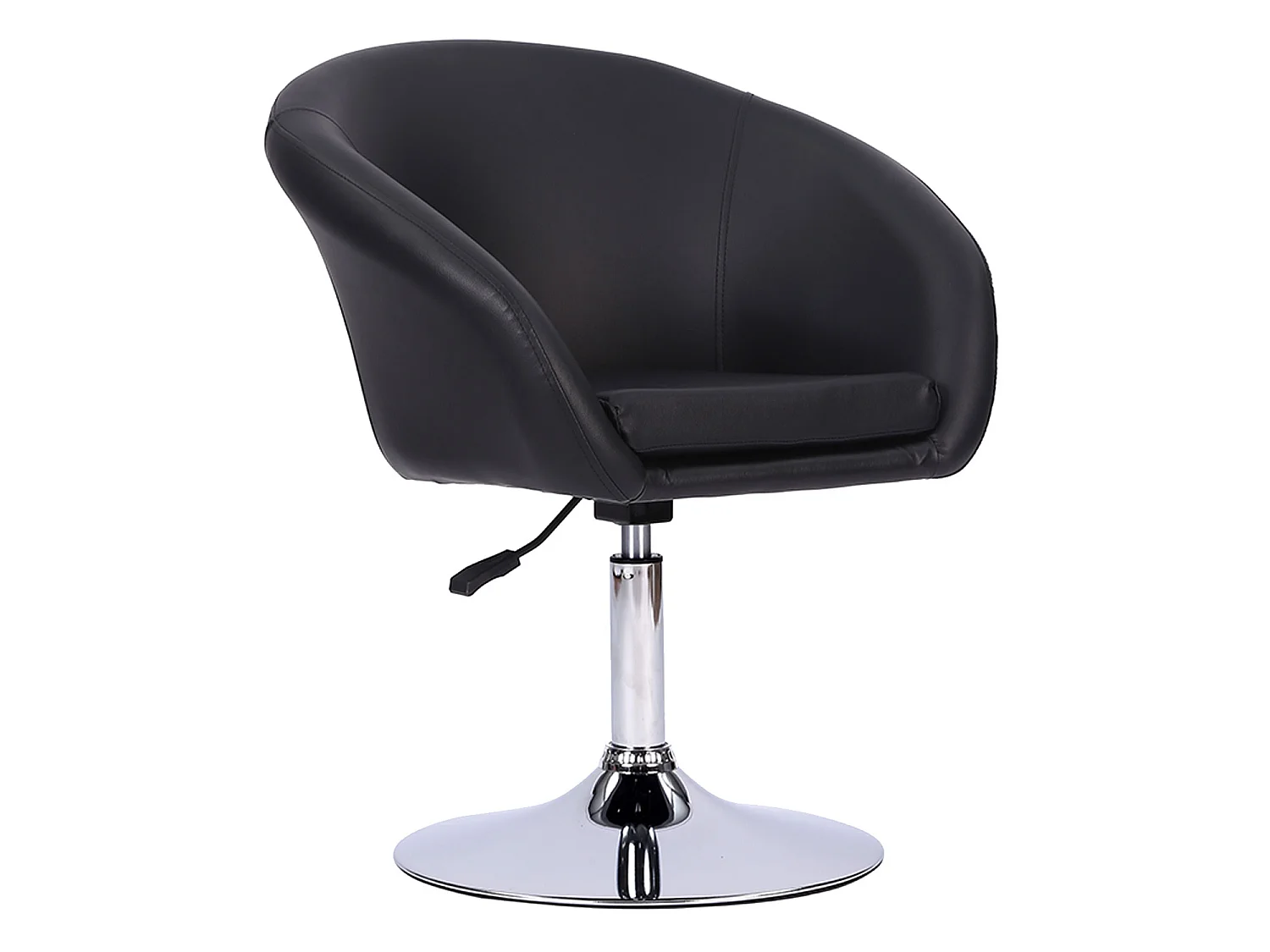 Zwarte imitatie barkruk GABIN