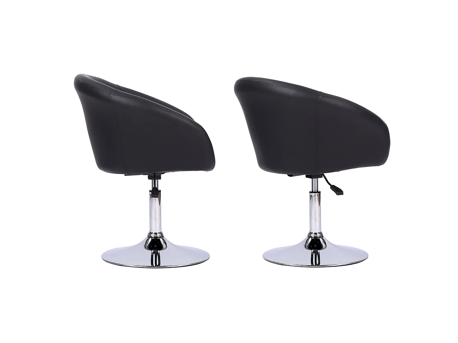 Zwarte imitatie barkruk GABIN