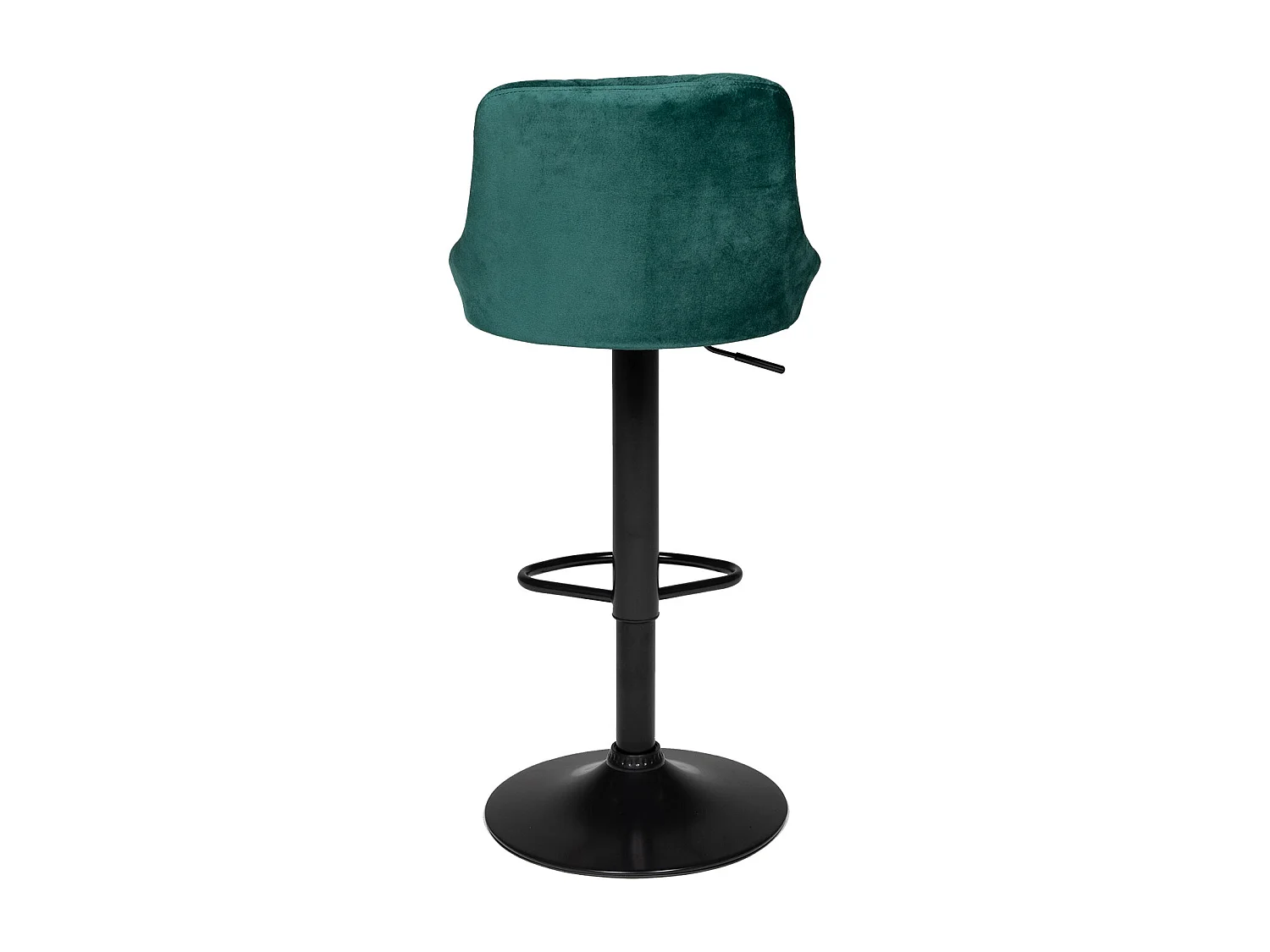 Lot de 2 tabourets de bar en velours vert ROBIN - HAPPY GARDEN