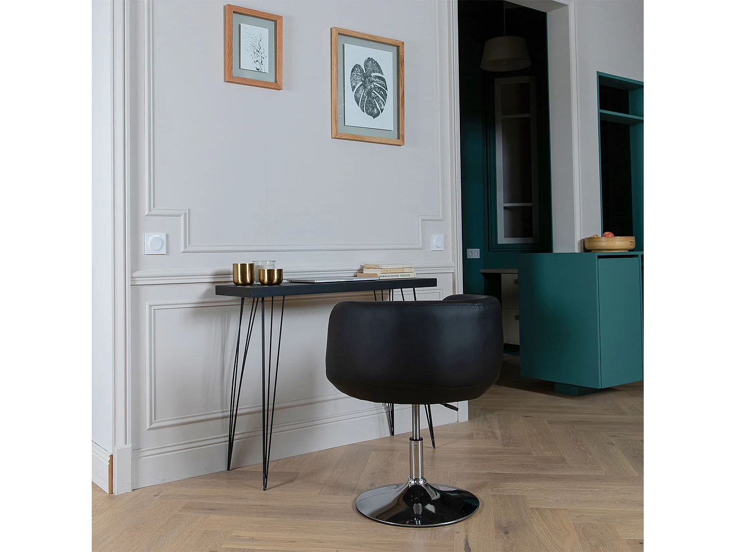 Zwarte barkruk NOLAN