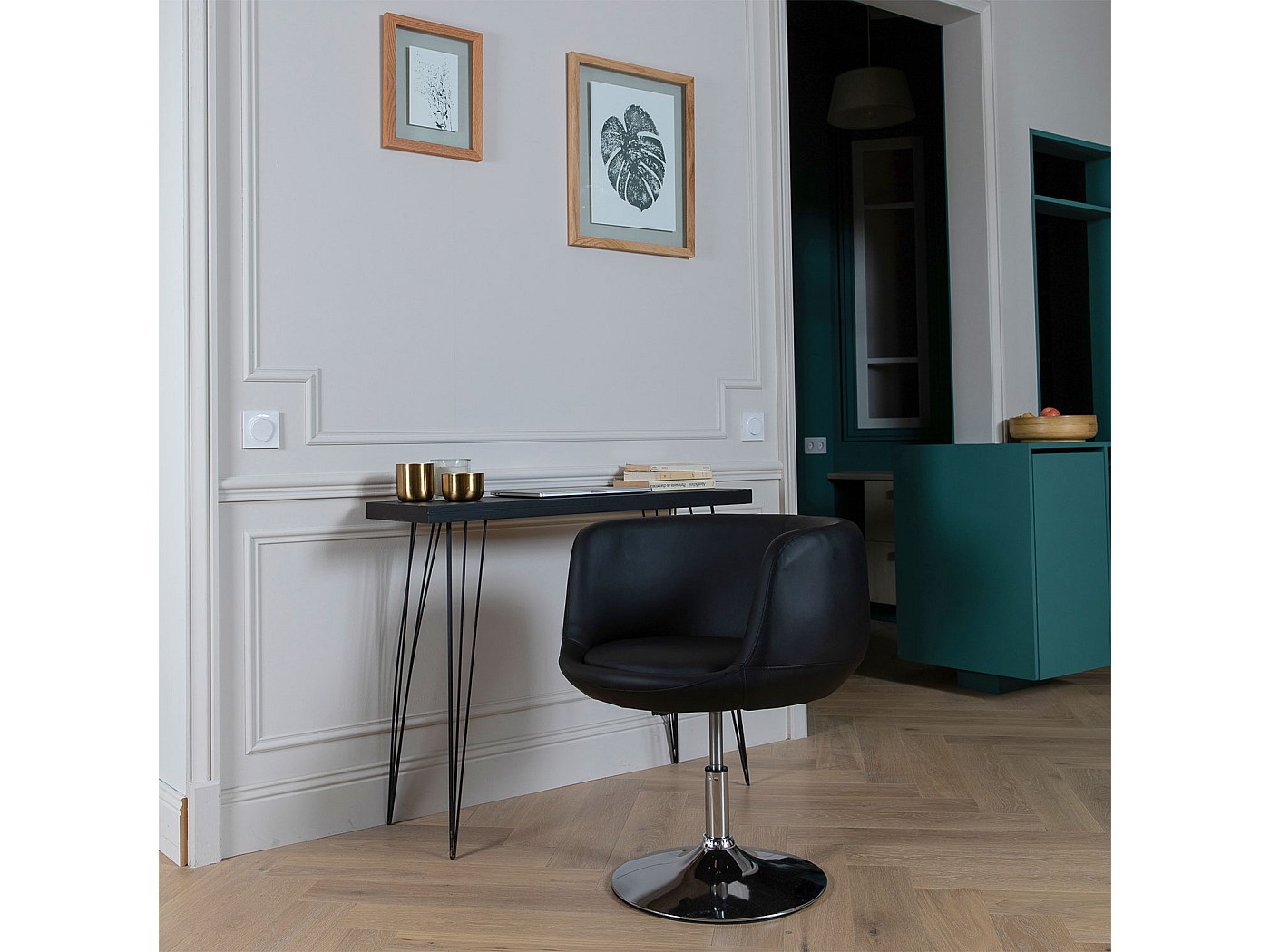 Tabouret de bar noir NOLAN