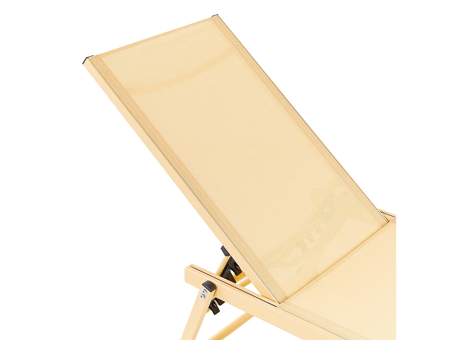 Sonnenliege Gartenliege mit Rollen Aluminium Textilbespannung Gelb Portofino