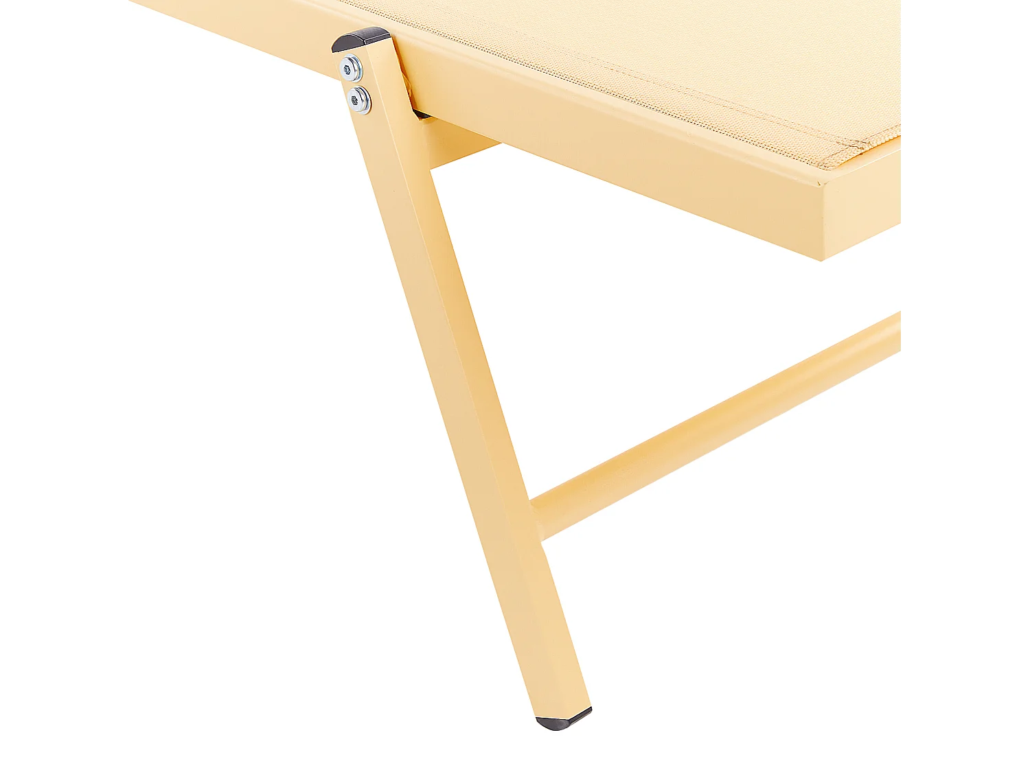 Sonnenliege Gartenliege mit Rollen Aluminium Textilbespannung Gelb Portofino