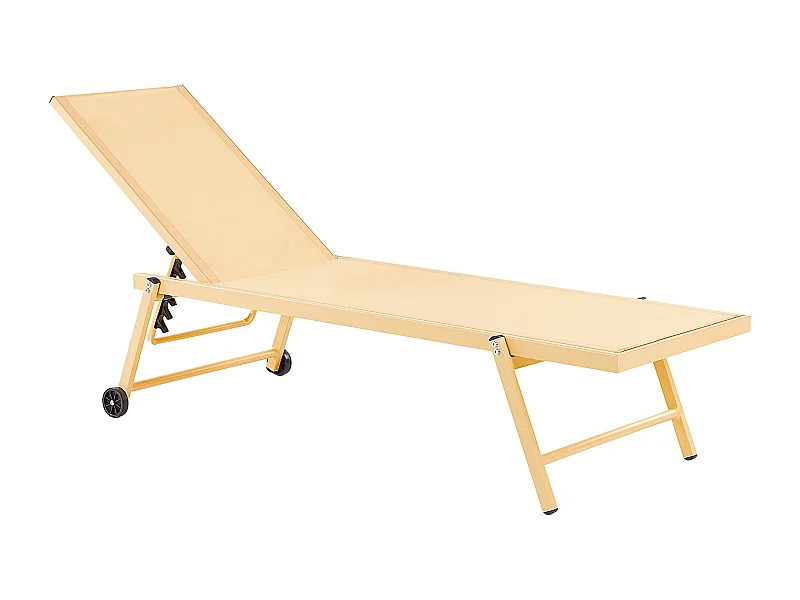 Lettino Prendisole PORTOFINO Metallo Giallo