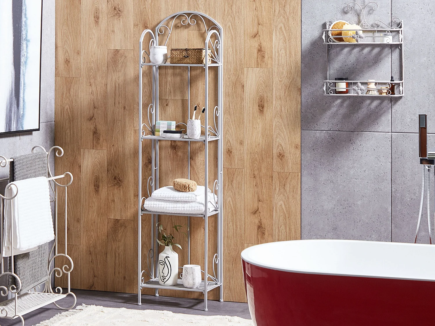 Shelving Unit VALDIVIA Metal Grey