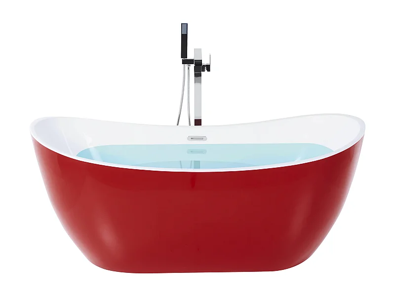 Vasca da bagno freestanding ANTIGUA 170 x 77 cm Rosso