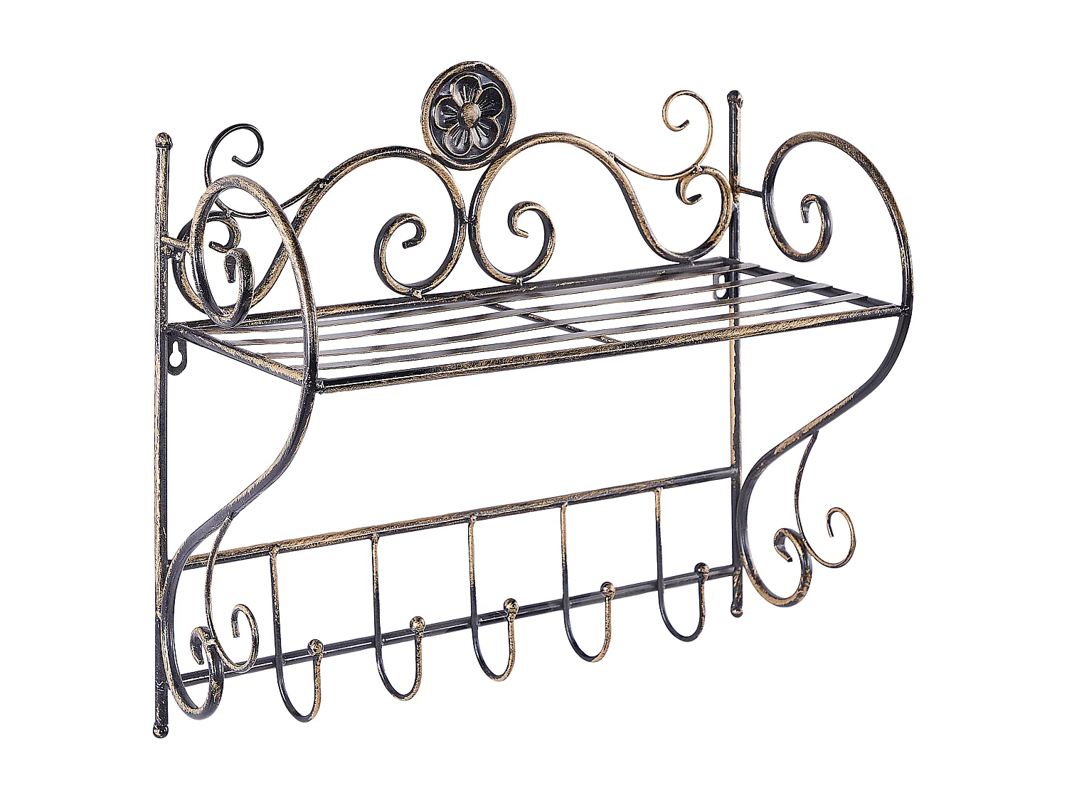 Estante de metal negro 42 cm OSORNO