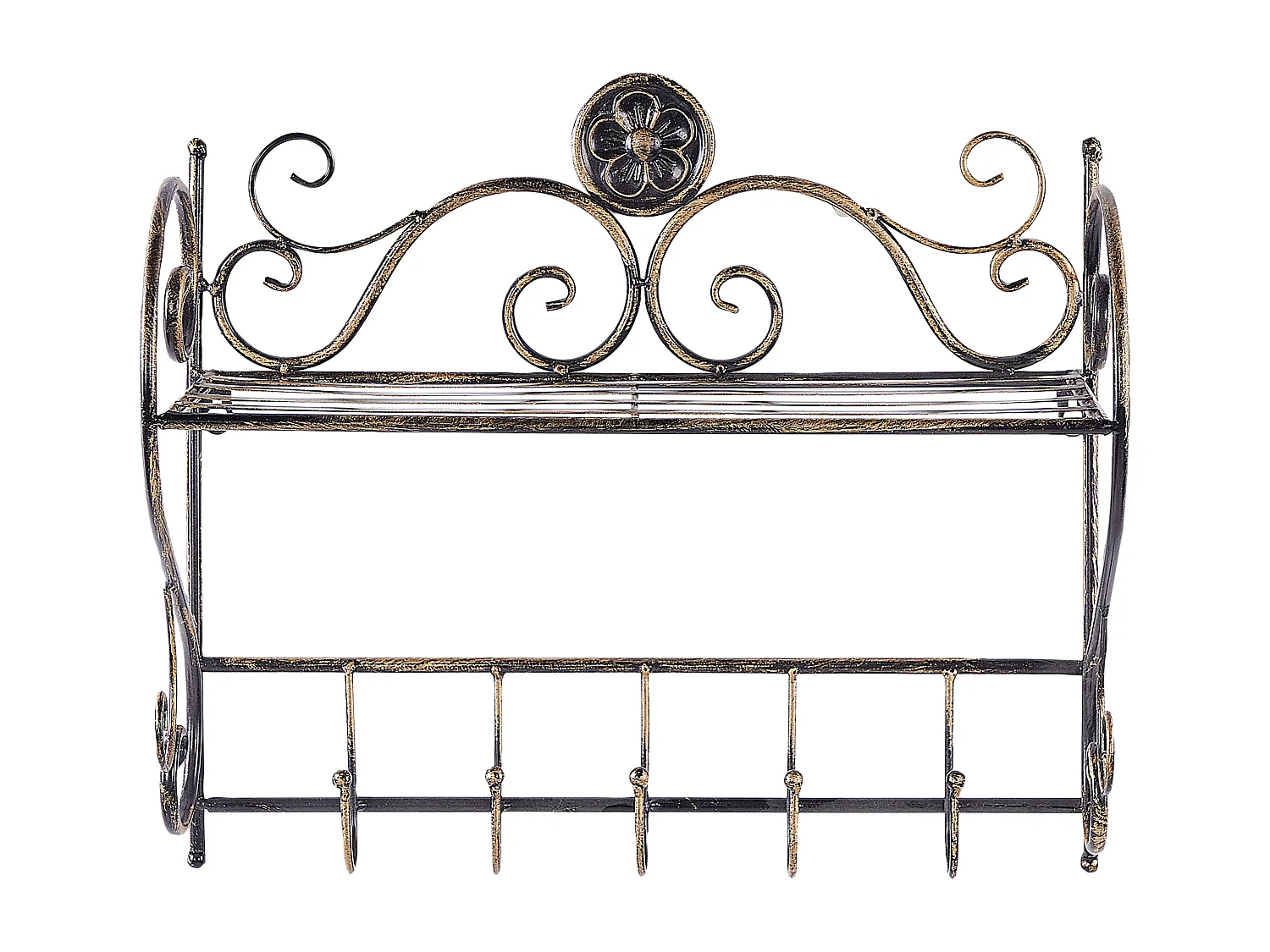 Estante de metal negro 42 cm OSORNO