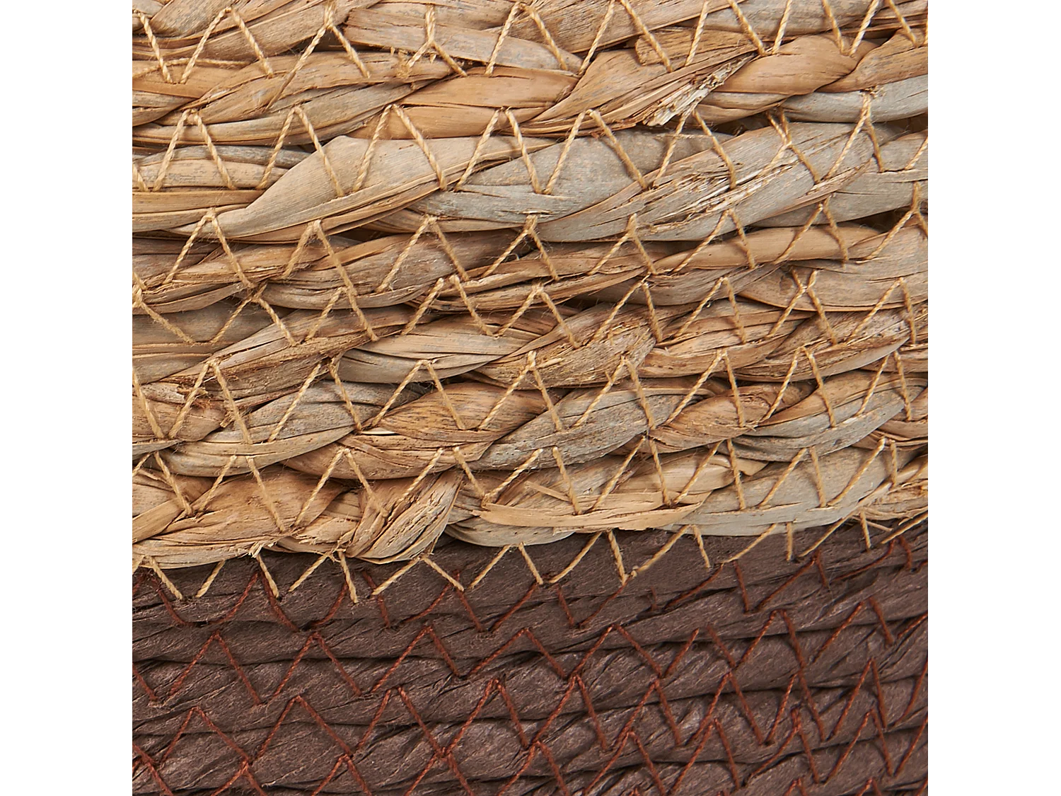 Set di 2 vasi per piante PALADJU Vimini 30/25 cm Naturale