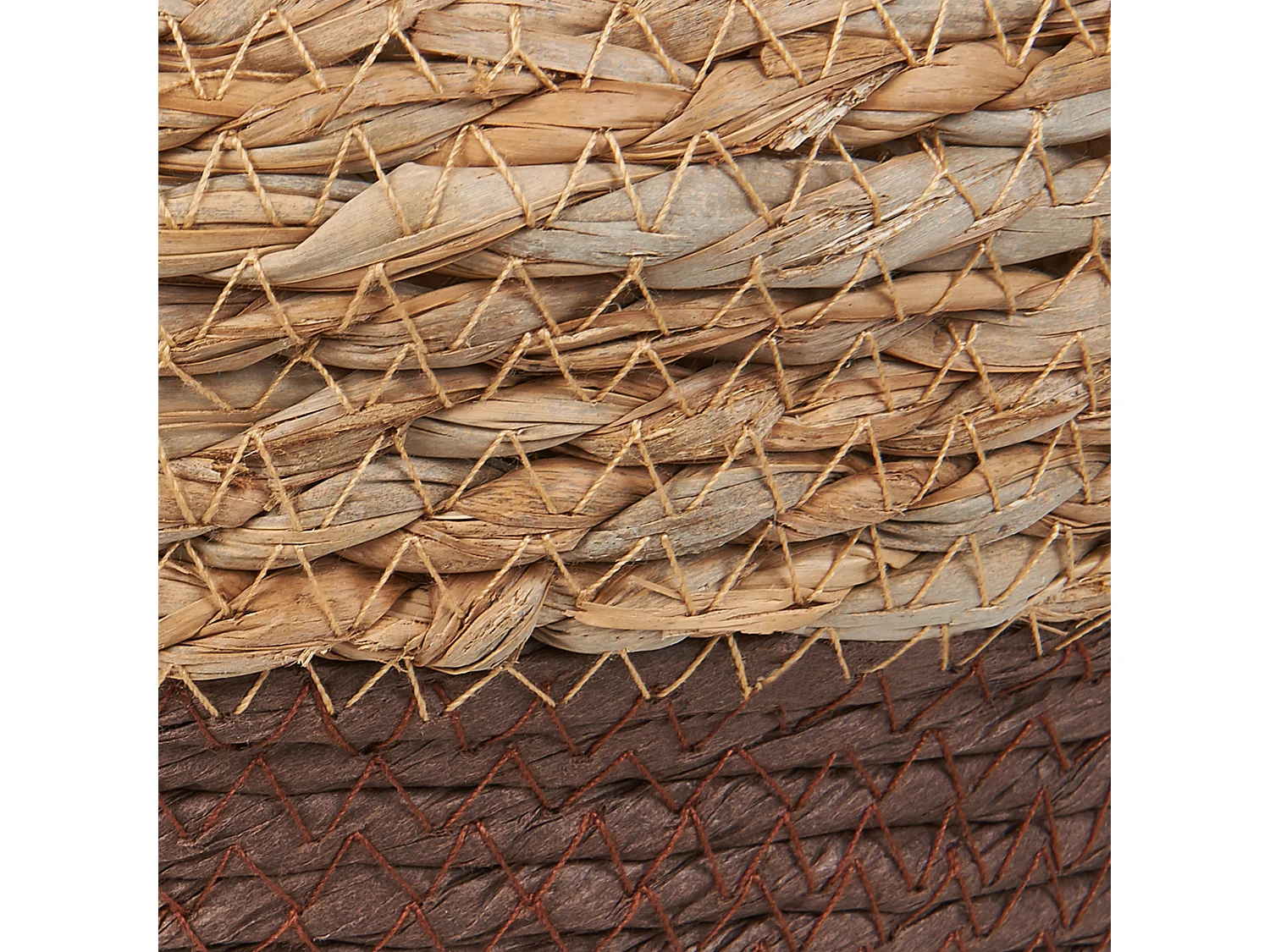 Set van 2 bloempotten PALADJU Wicker 30/25 cm Natuurlijk