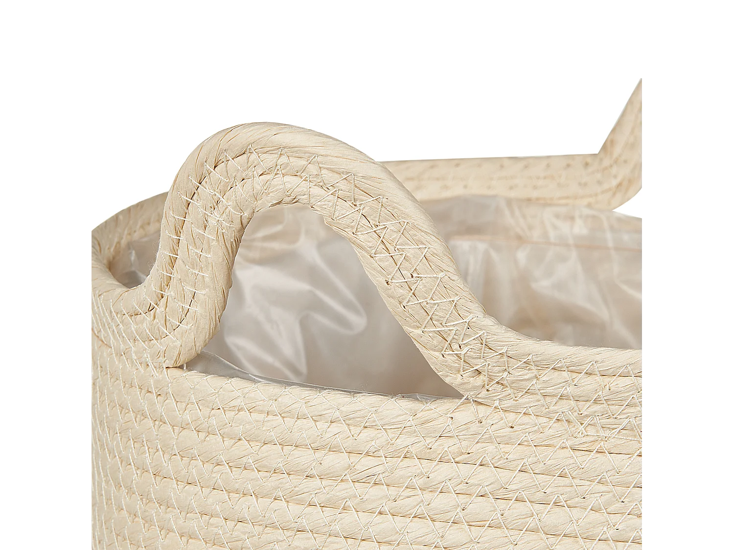 Set di 2 vasi per piante MATIKU Vimini 30/28 cm Naturale