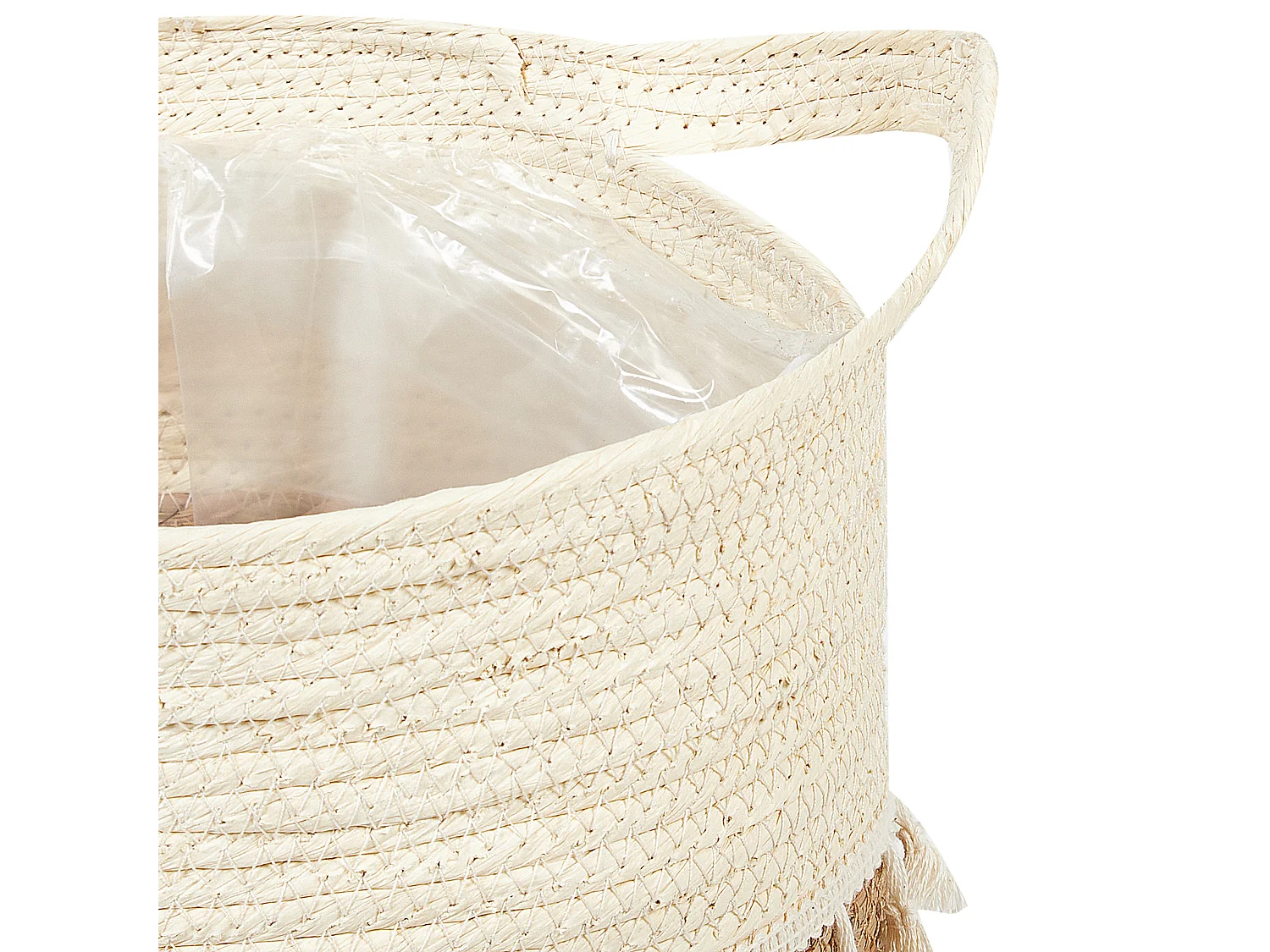 Set di 2 vasi per piante MATIKU Vimini 30/28 cm Naturale