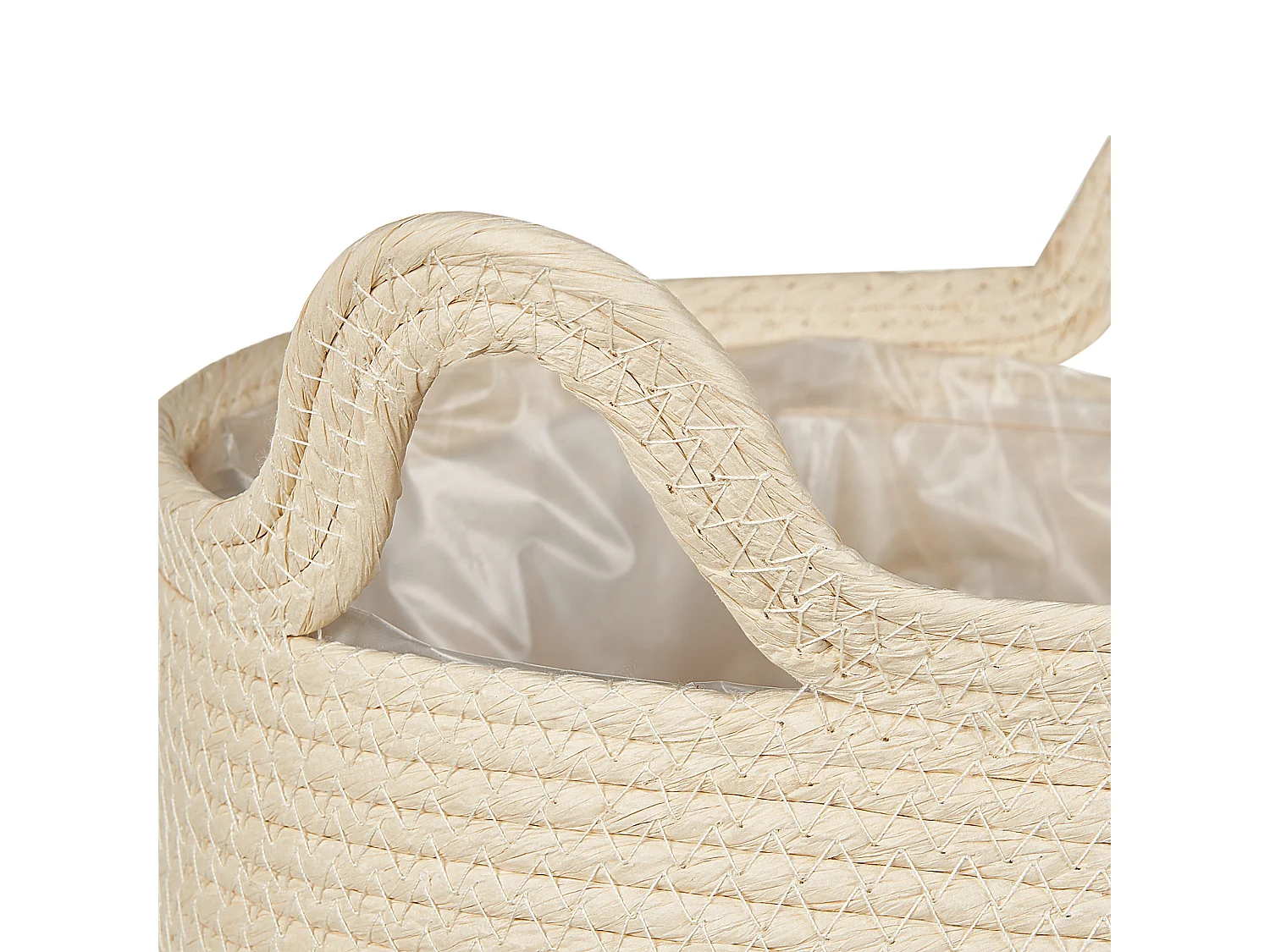Set di 2 vasi per piante MATIKU Vimini 30/28 cm Naturale