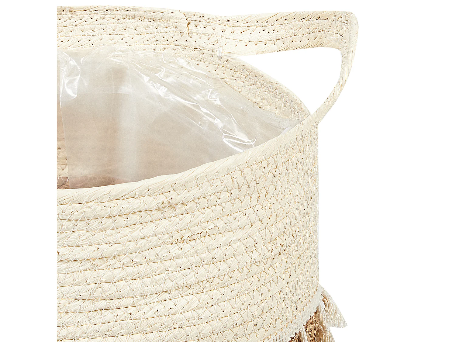 Set di 2 vasi per piante MATIKU Vimini 30/28 cm Naturale