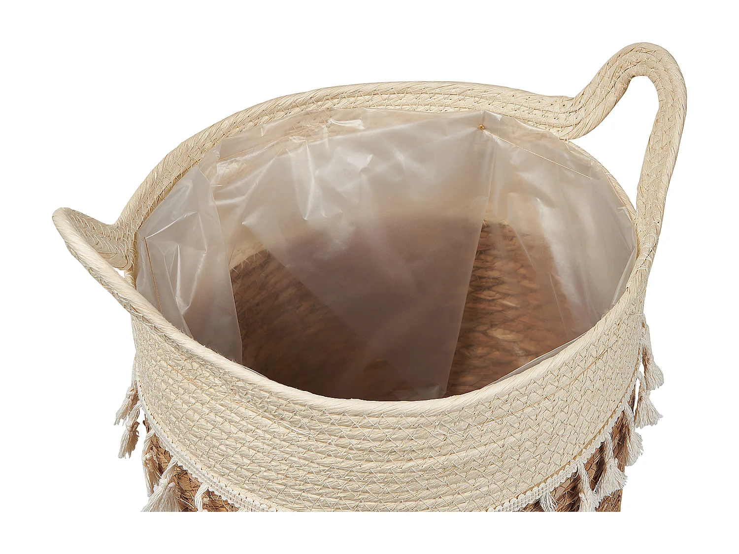 Set di 2 vasi per piante MATIKU Vimini 30/28 cm Naturale