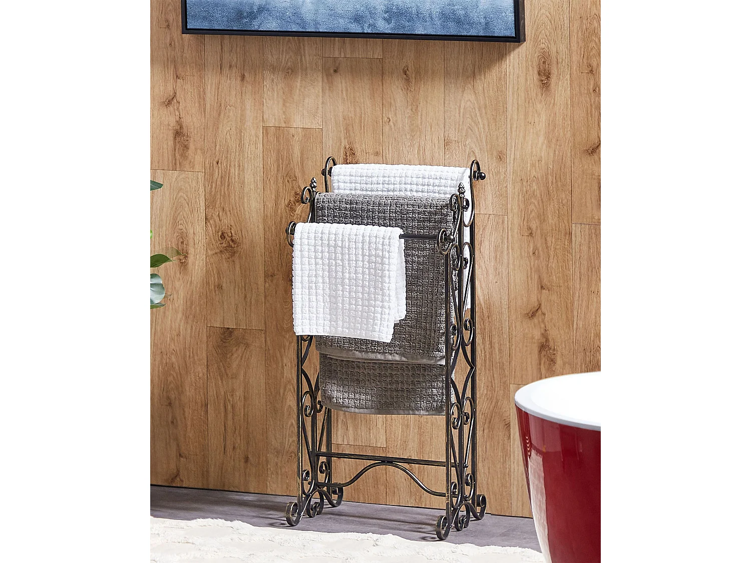 Porte-serviettes CHILLAN Métal Noir