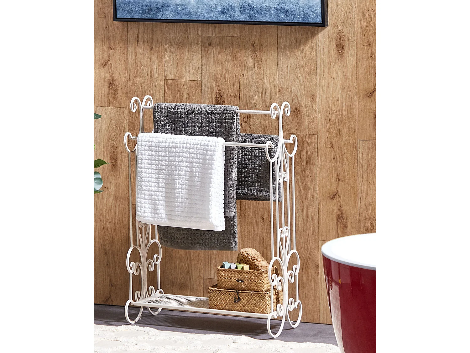 Suporte para toalha GLADIS Metal Branco