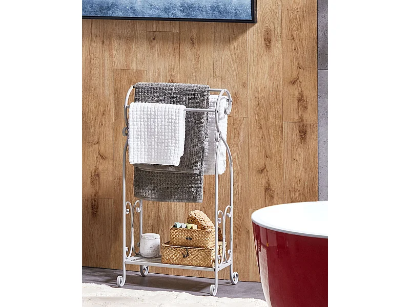 Porte-serviettes LINARES Métal Gris