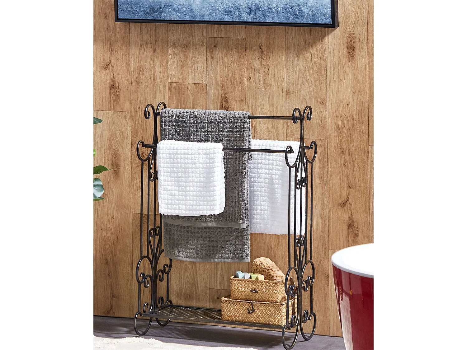 Porte-serviettes GLADIS Métal Noir