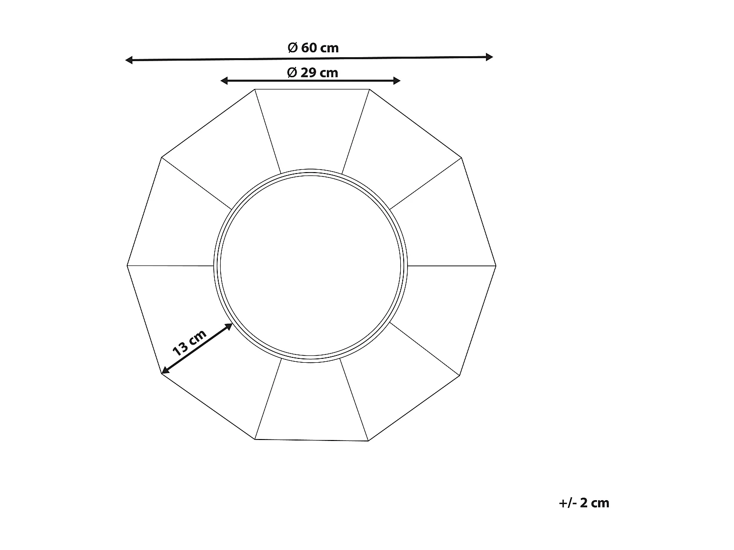 Espejo ASEM 60 cm 60 cm Madera Marrón