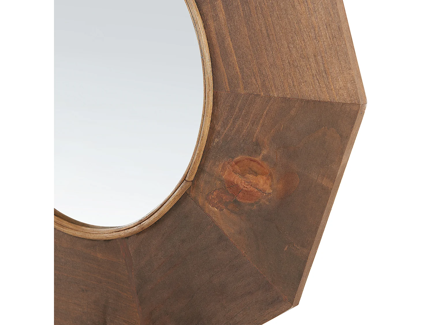 Miroir ASEM 60 cm 60 cm Bois de peuplier Marron