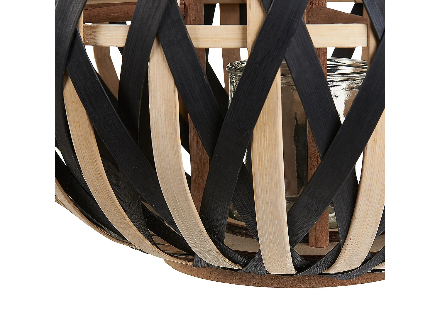 Lanterne BESAH Bambou 37 cm Noir