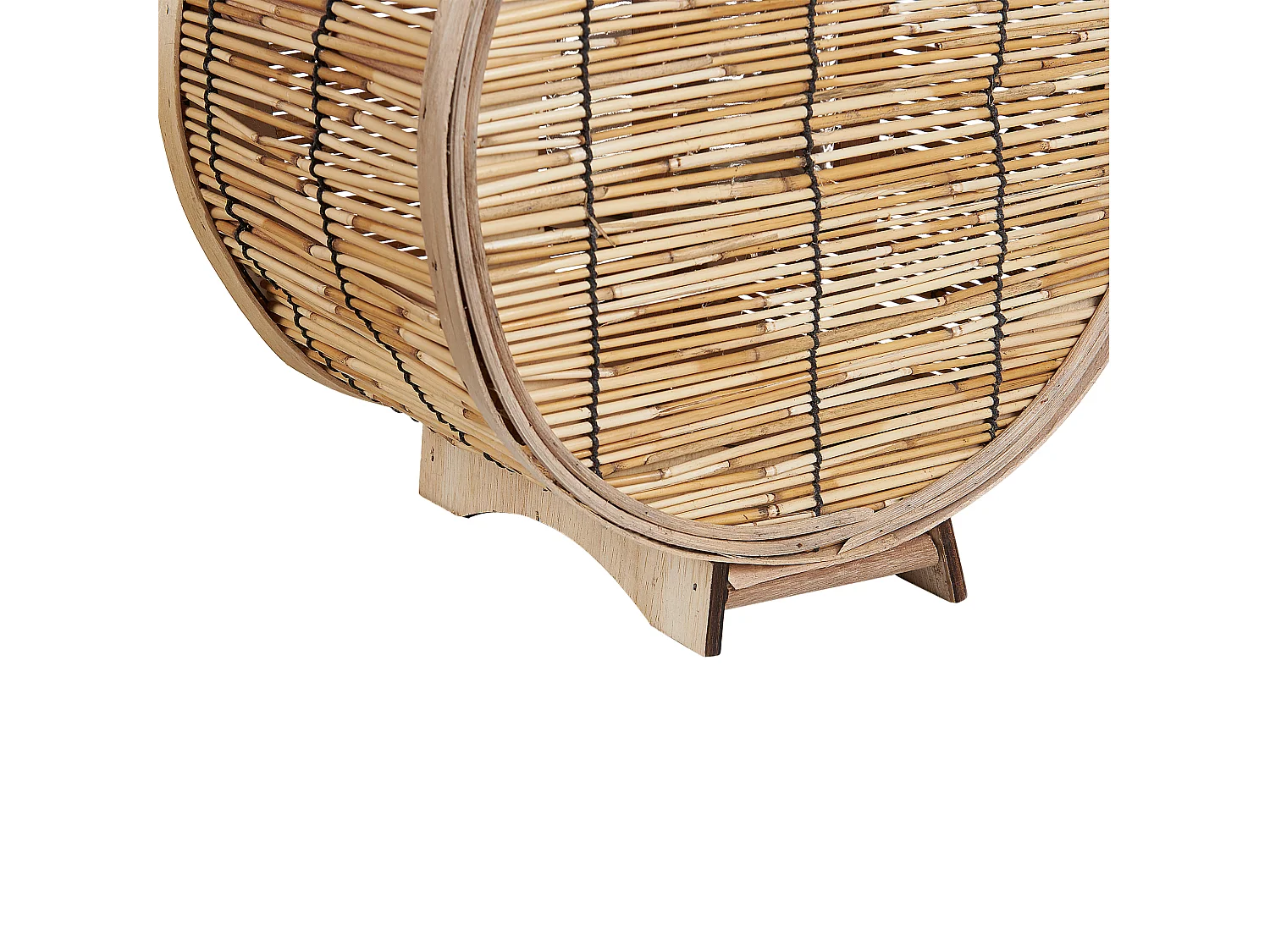 Lampion BISTAL Rattan 30 cm Naturalny