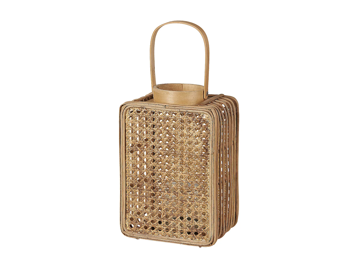 Laterne BANTUL Polyrattan 28 cm Naturfarben