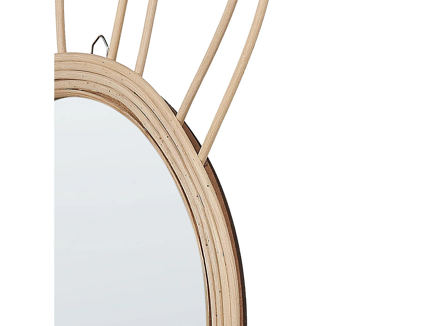 Miroir GOLONG 26 cm 45 cm Rotin Naturel