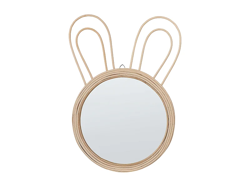 Miroir GOLONG 26 cm 45 cm Rotin Naturel