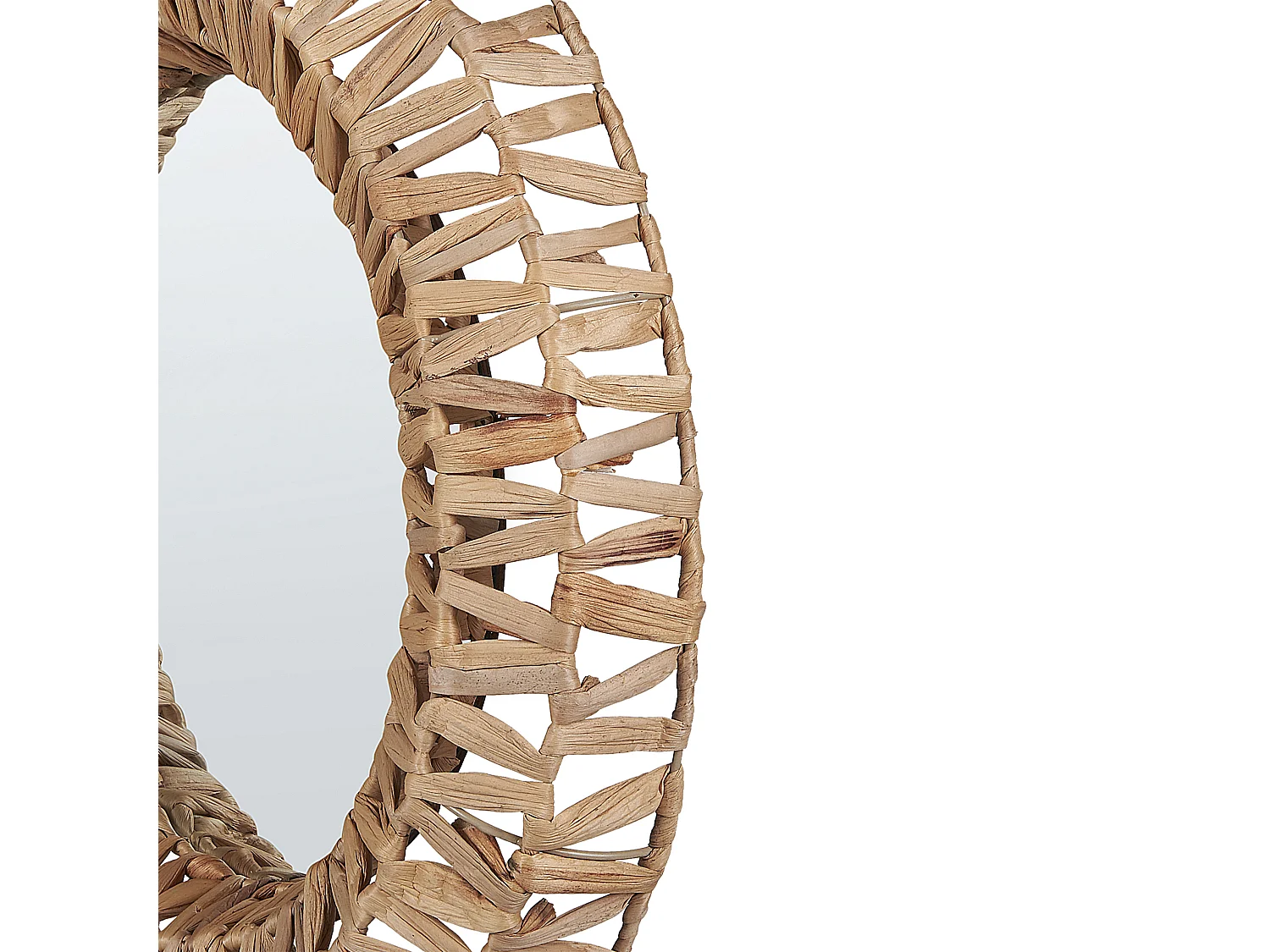 Miroir SABAOI 58 cm 58 cm Bois Naturel