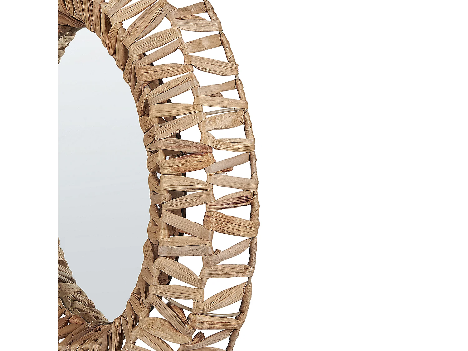 Miroir SABAOI 58 cm 58 cm Bois Naturel