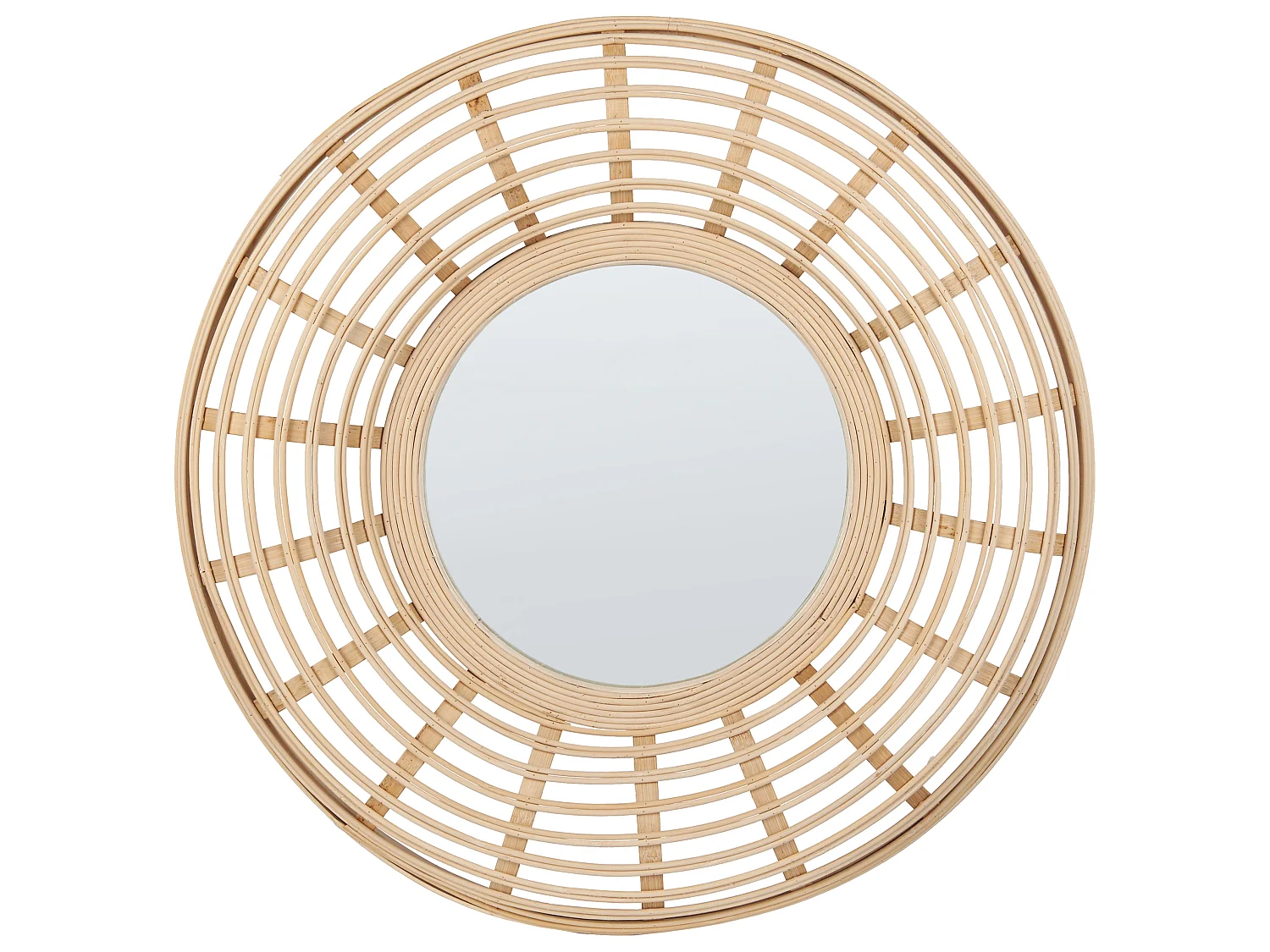 Specchio HANUA 60 cm 60 cm Legno di bambù Naturale