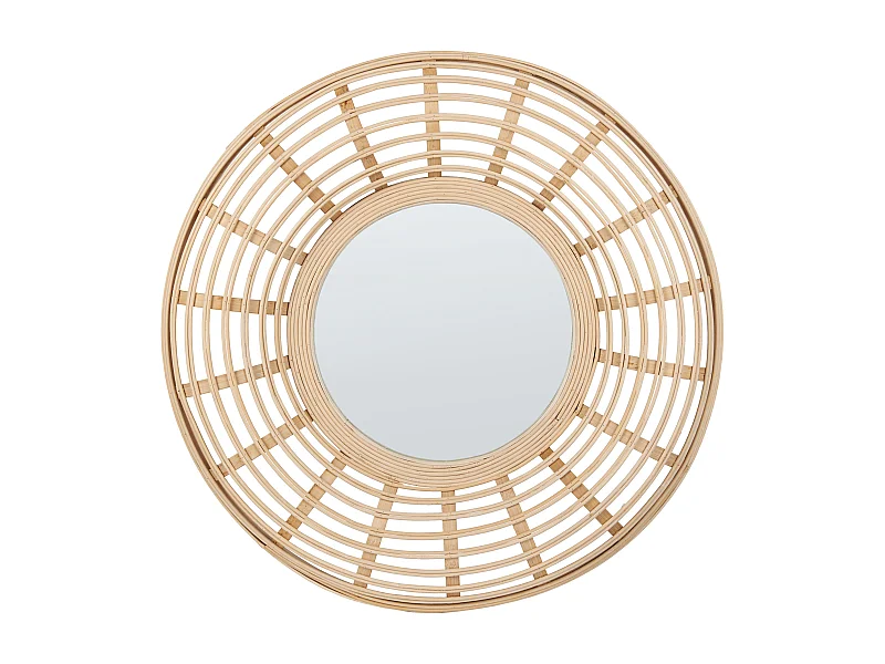 Miroir HANUA 60 cm 60 cm Bambou Naturel