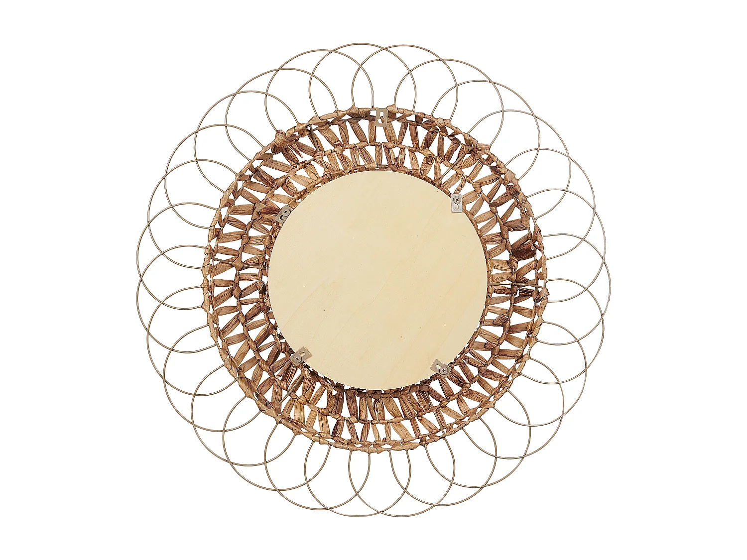 Miroir PAMOL 67 cm 67 cm Osier Naturel