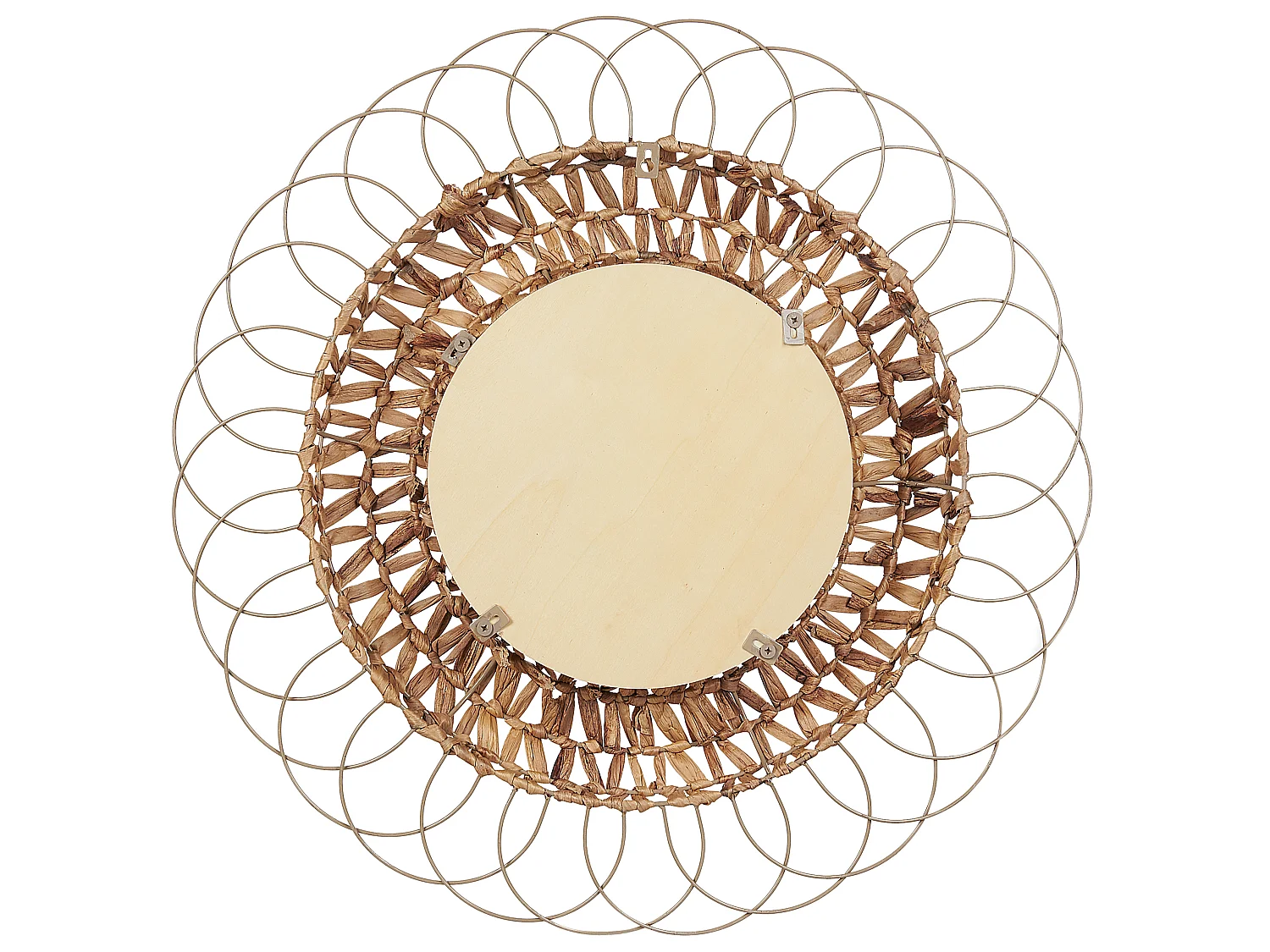 Miroir PAMOL 67 cm 67 cm Osier Naturel