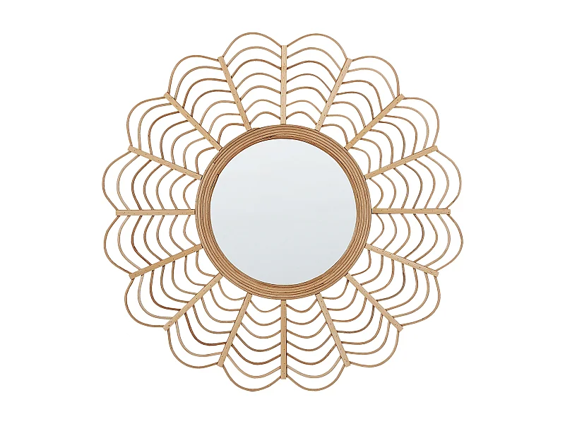 Miroir TUMBIT 60 cm 60 cm Bambou Naturel