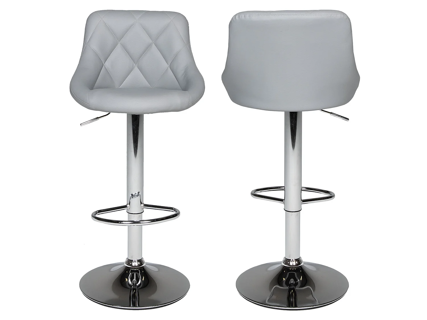 Sgabello da bar grigio JASPER