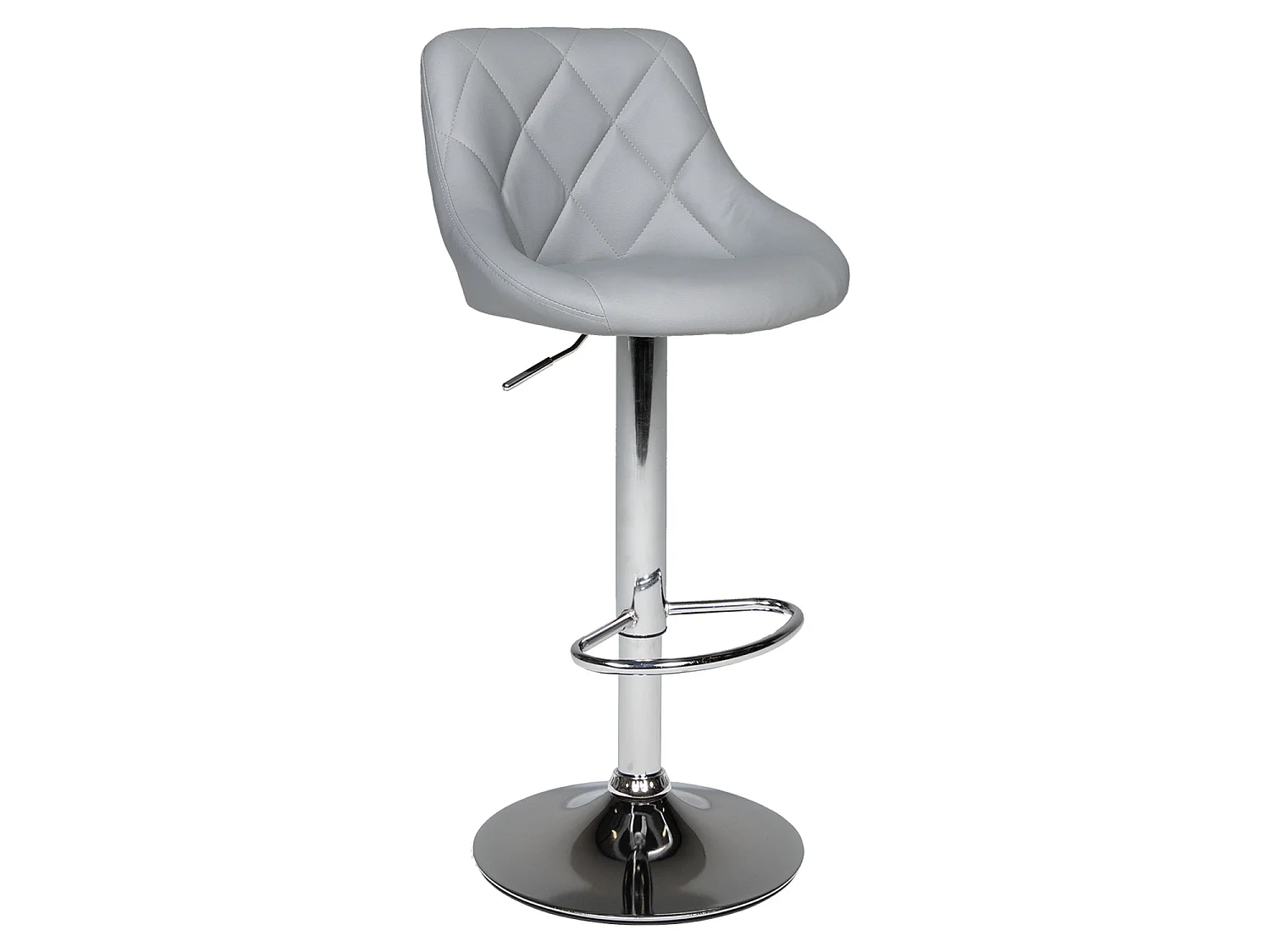 Tabouret de bar gris JASPER - HAPPY GARDEN