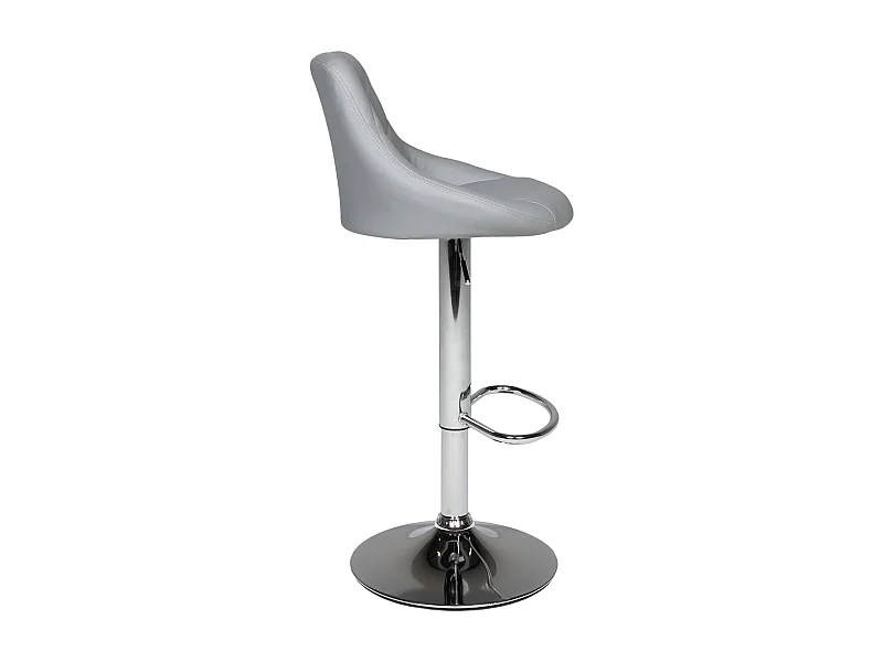 Tabouret de bar gris JASPER - HAPPY GARDEN