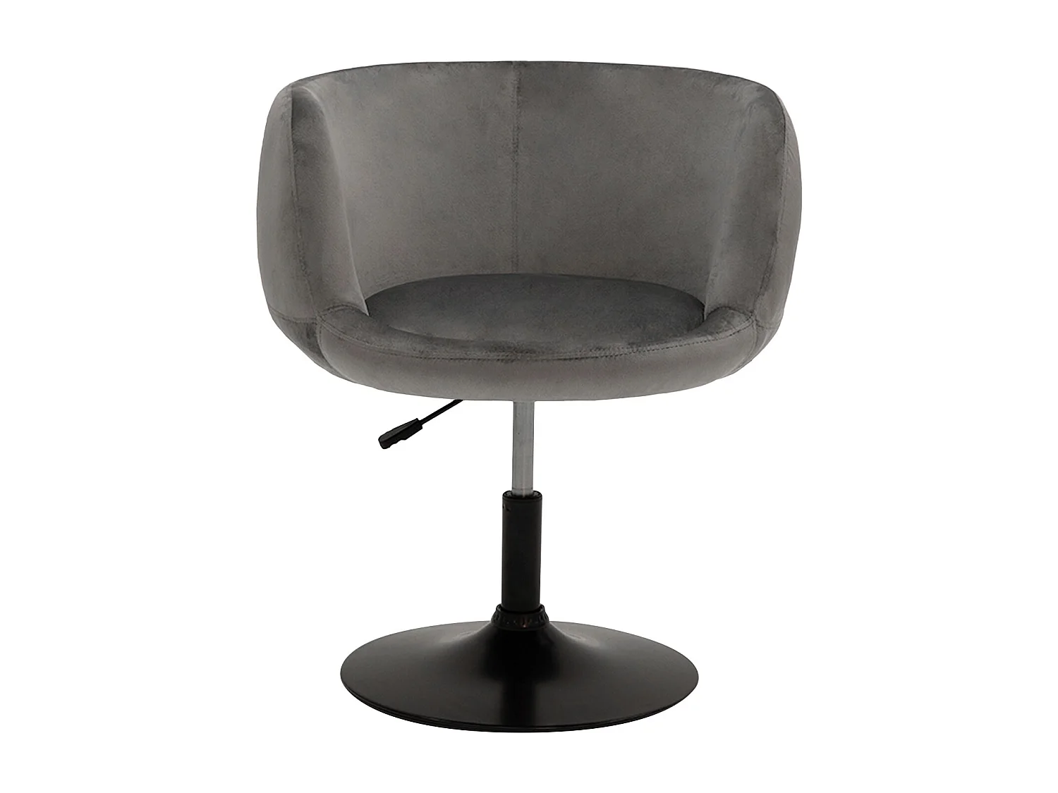 Tabouret de bar en velours gris NOLAN - HAPPY GARDEN