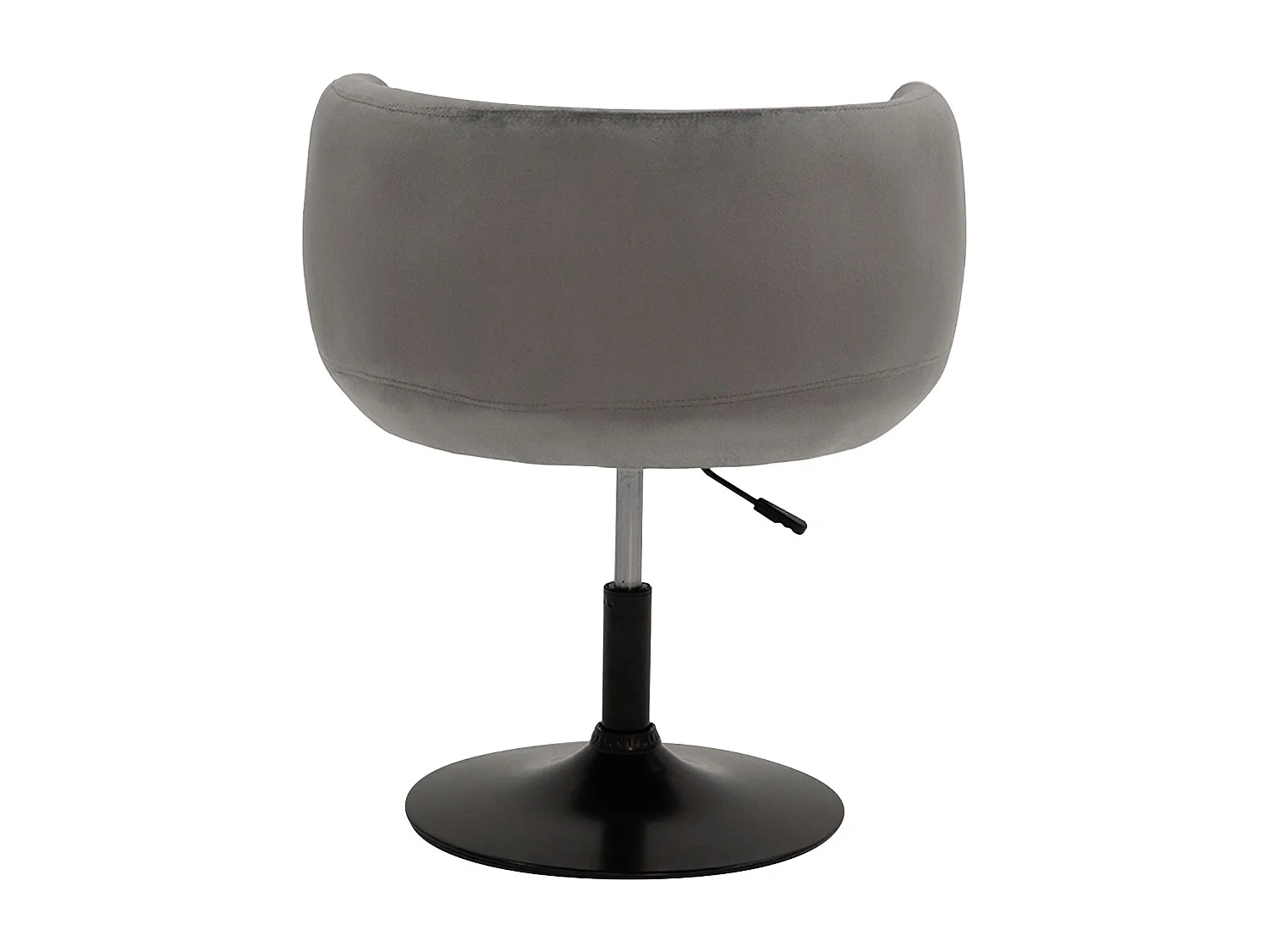 Tabouret de bar en velours gris NOLAN - HAPPY GARDEN