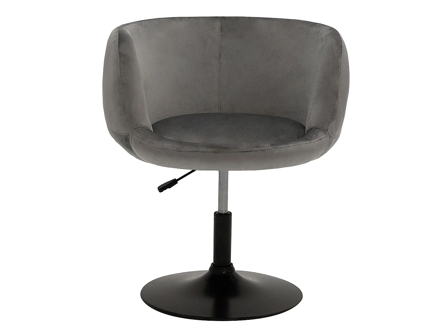 Tabouret de bar en velours gris NOLAN - HAPPY GARDEN