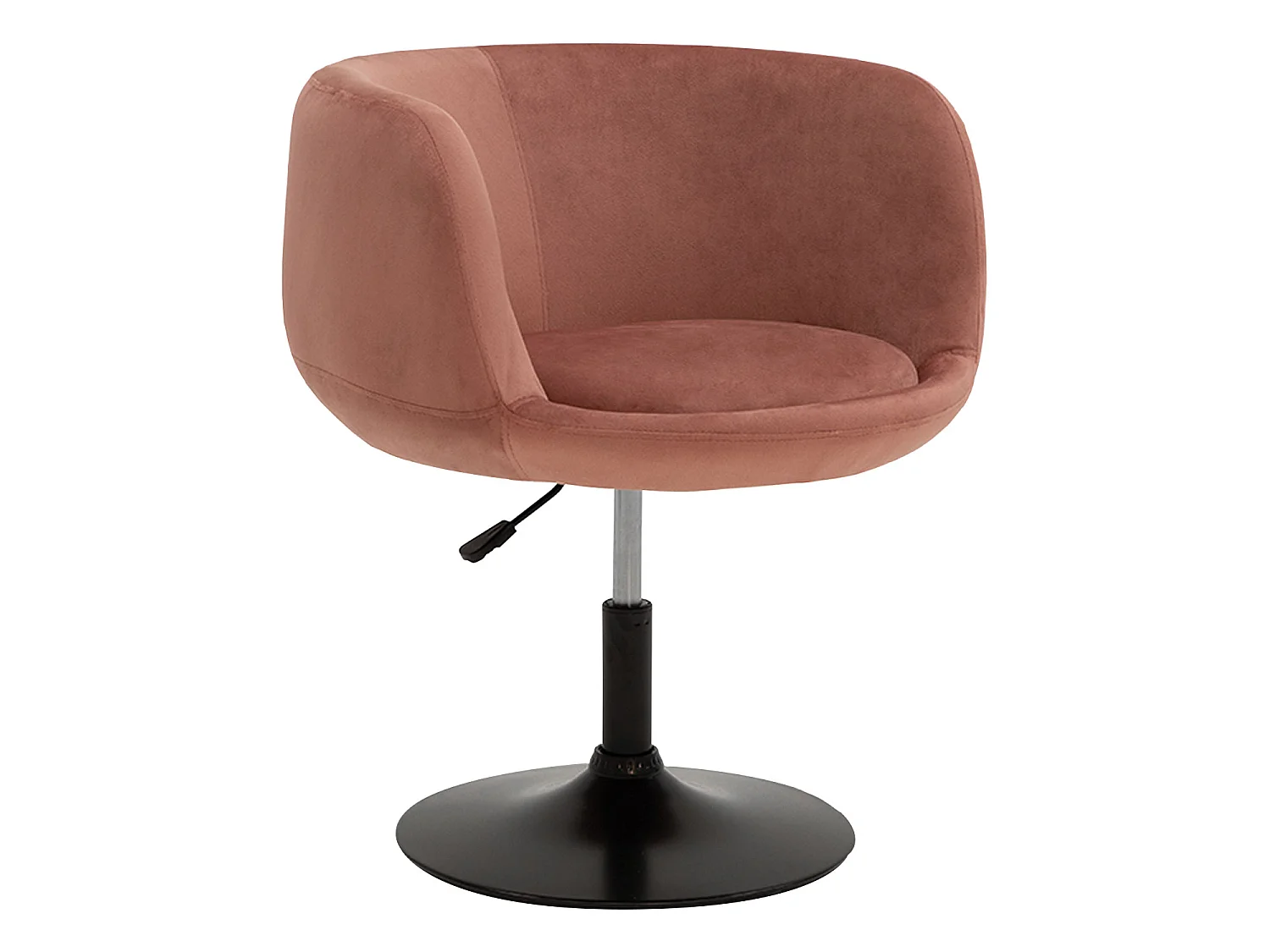 Taburete de bar de terciopelo rosa NOLAN