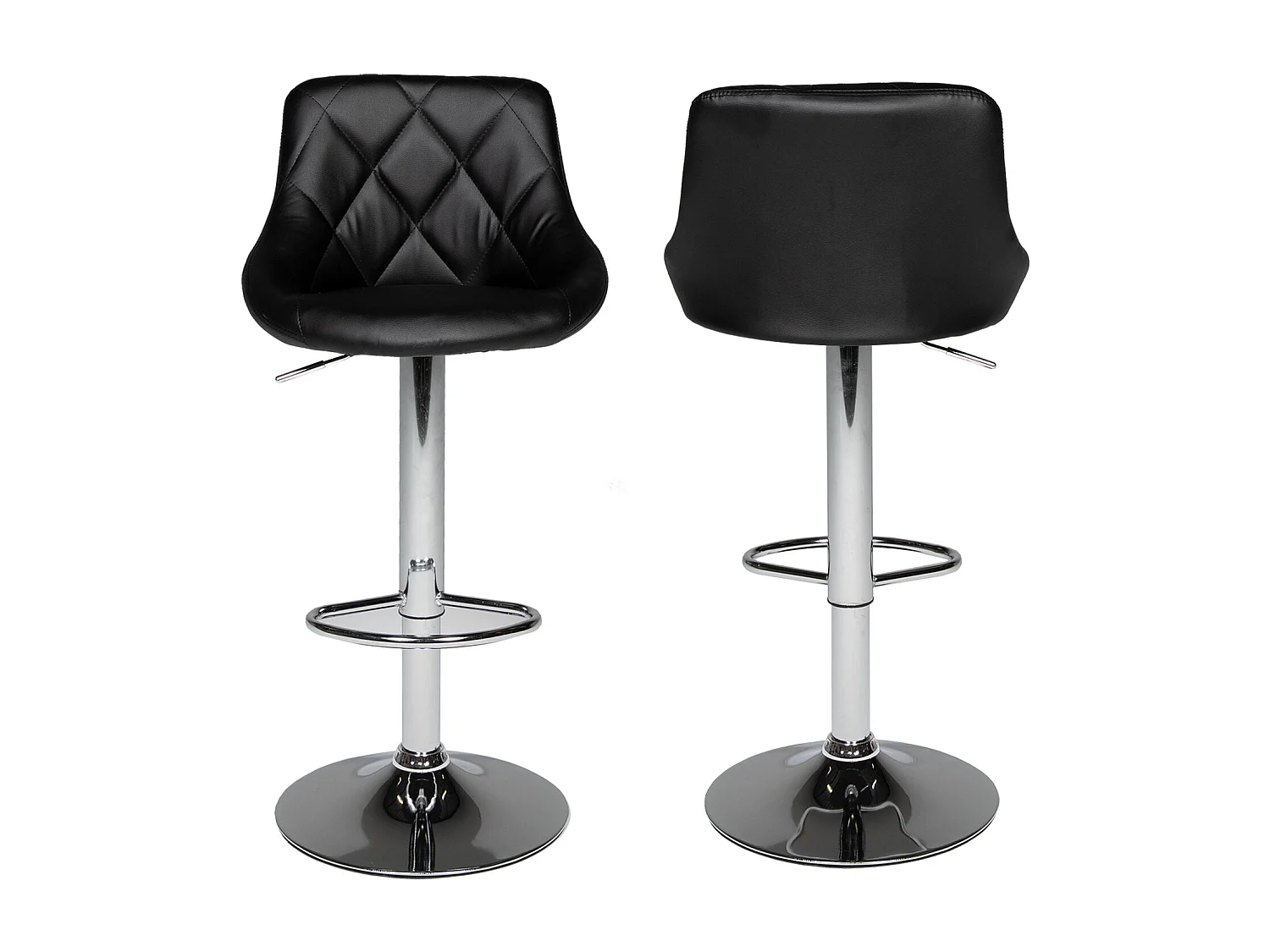 Tabouret de bar noir JASPER - HAPPY GARDEN